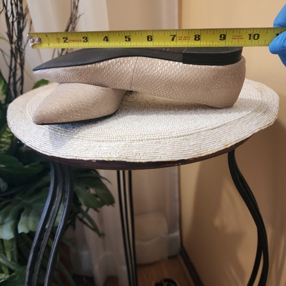 H by Halston Metallic Embossed Python Flats-Lucille (1663) Camel Sz 5.5 - Picture 8 of 8